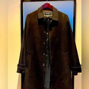 J-Crew Westbourne Topcoat Black Medium Wool Cashmere